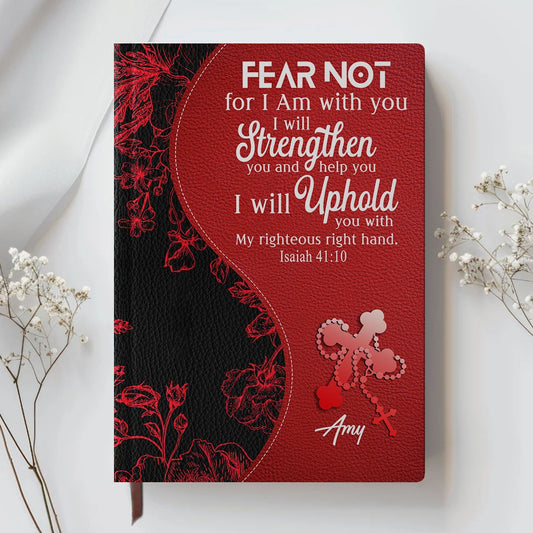 Personalized Leather Notebook with Custom Bible Verse & Name | CHRISTIANARTBAG