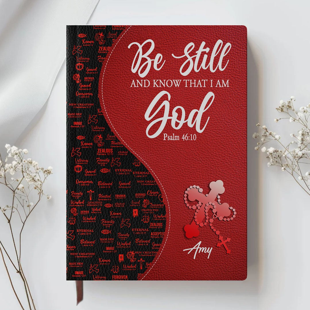Personalized Leather Notebook with Custom Bible Verse & Name | CHRISTIANARTBAG