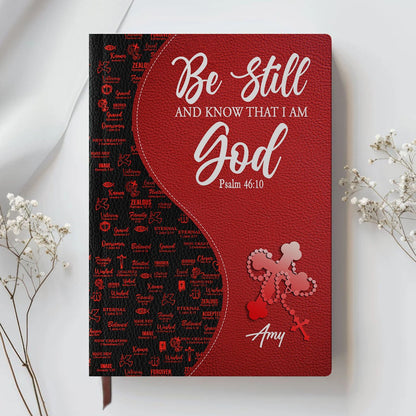Personalized Leather Notebook with Custom Bible Verse & Name | CHRISTIANARTBAG