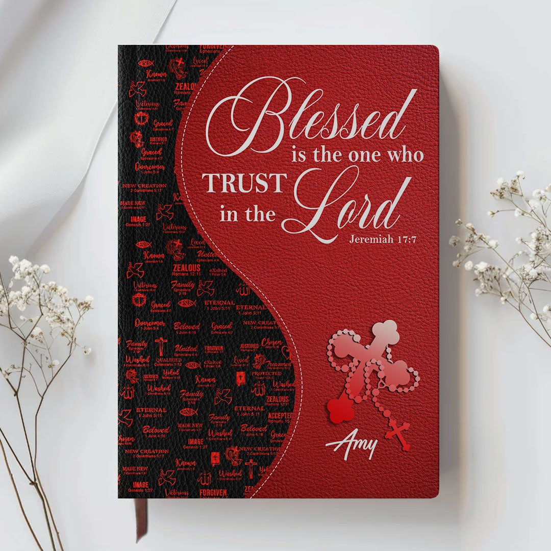 Personalized Leather Notebook with Custom Bible Verse & Name | CHRISTIANARTBAG