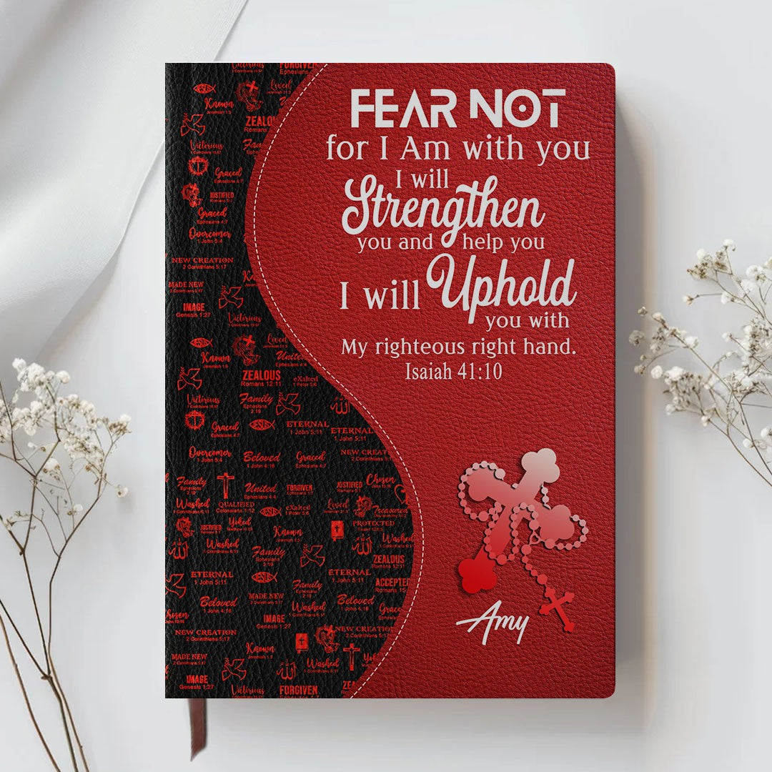 Personalized Leather Notebook with Custom Bible Verse & Name | CHRISTIANARTBAG