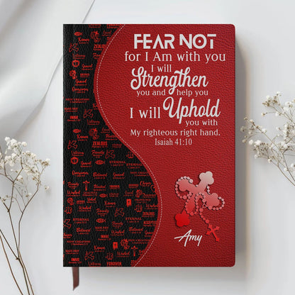 Personalized Leather Notebook with Custom Bible Verse & Name | CHRISTIANARTBAG