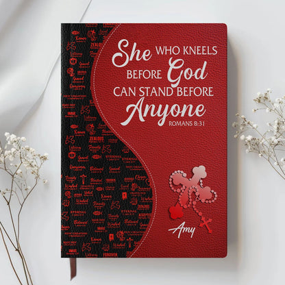 Personalized Leather Notebook with Custom Bible Verse & Name | CHRISTIANARTBAG