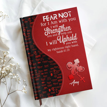 Personalized Leather Notebook with Custom Bible Verse & Name | CHRISTIANARTBAG