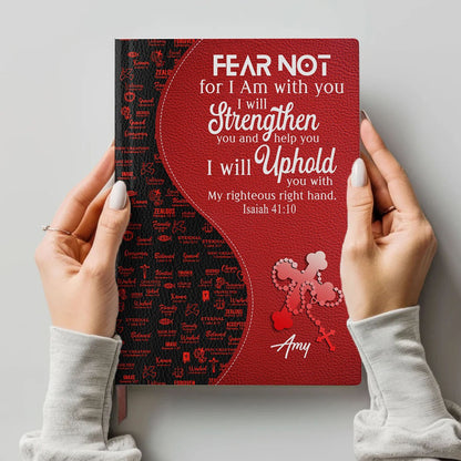 Personalized Leather Notebook with Custom Bible Verse & Name | CHRISTIANARTBAG