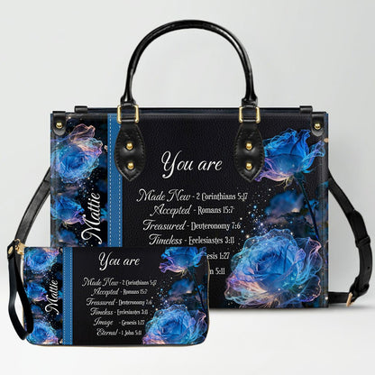 Personalized Leather Handbag with Bible Verses – Custom Christian Gift for Women | CHRISTIANARTBAG CAB010202426