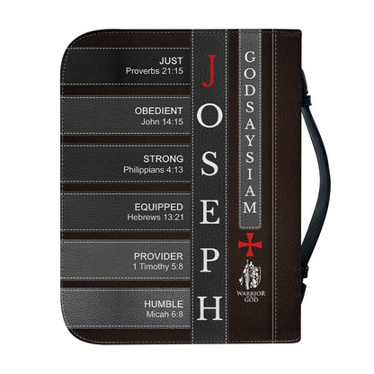 Personalized Bible Cover for Husband - Custom Name Meaning Bible Verse Case - CHRISTIANARTBAG CAB01050526
