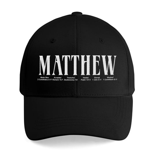 Personalized Embroidered Bible Verse Cap – Custom Name Christian Hat by CHRISTIANARTBAG