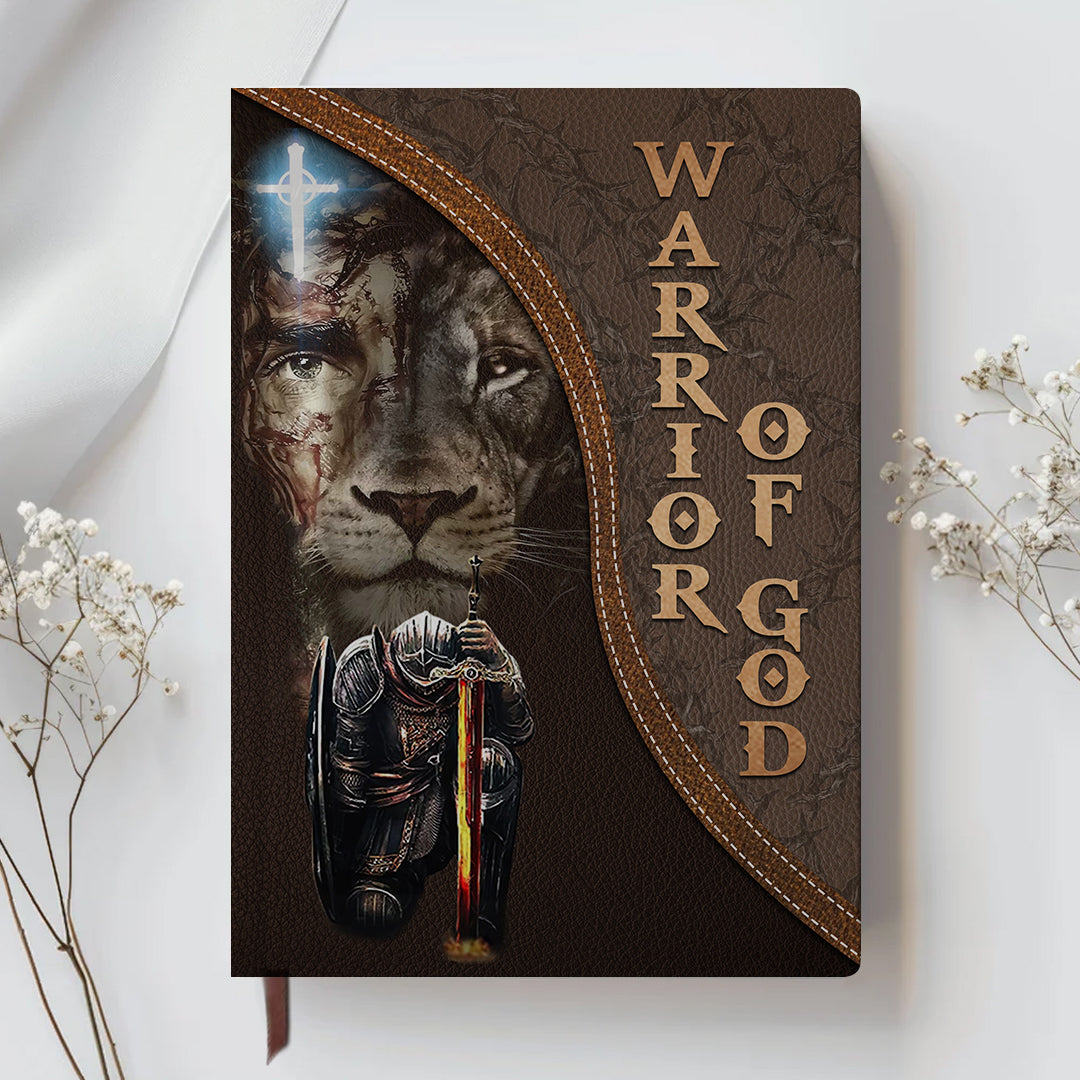 Personalized Armor of God Leather Notebook – Custom Name & Skin Tone – Each Letter Linked to a Bible Verse