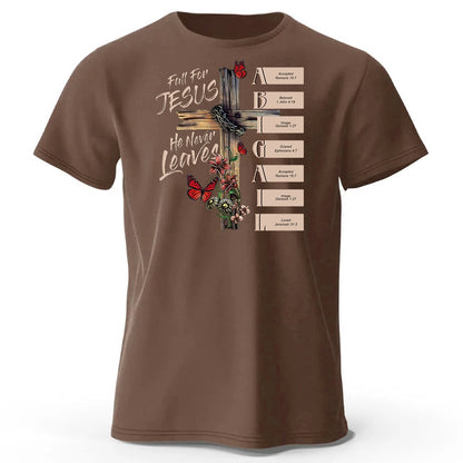 CHRISTIANARTBAG Personalized T-Shirt: Uncover the sacred meaning of your name - Fall For Jesus - CAB0171525.