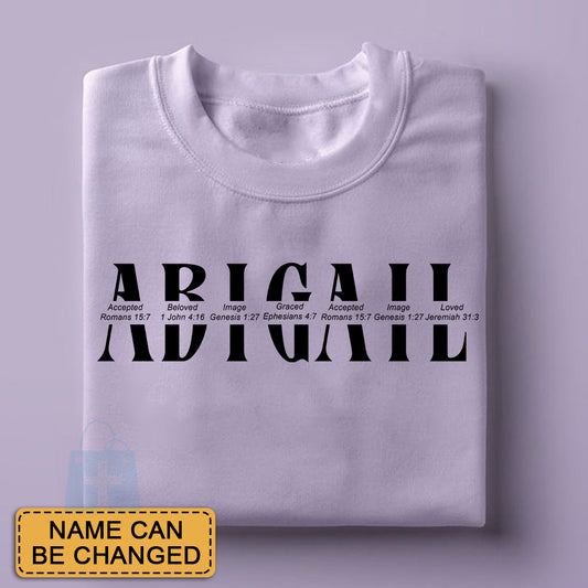 CHRISTIANARTBAG Personalized T-Shirt: Uncover the sacred meaning of your name - Personalized T-Shirt - CAB0125924.