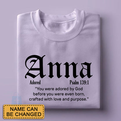 Personalized Christian T-Shirt with Name & Bible Verse | Faith Gift