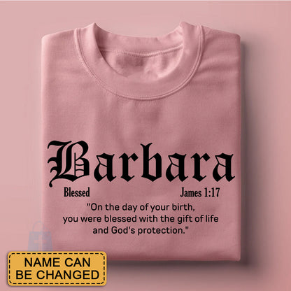 Personalized Christian T-Shirt with Name & Bible Verse | Faith Gift