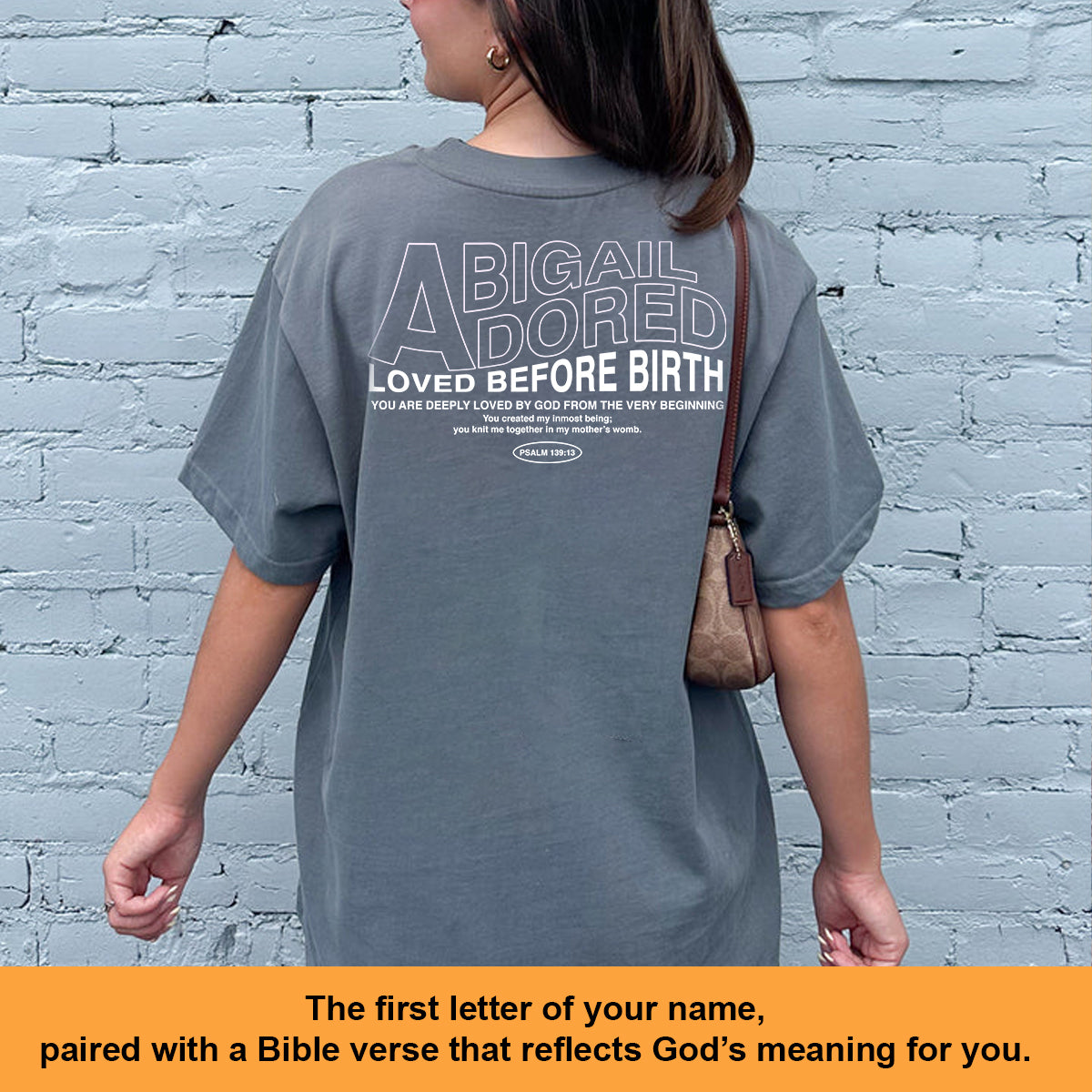 Personalized Christian Name T-Shirts – Bible Verse Meaning for Every Letter of Your Name