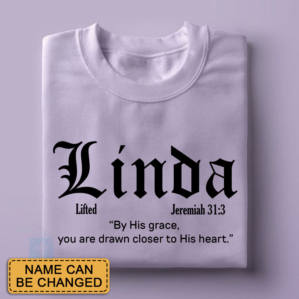 Personalized Christian T-Shirt with Name & Bible Verse | Faith Gift