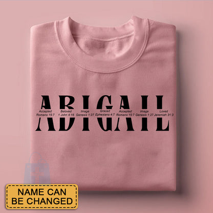 CHRISTIANARTBAG Personalized T-Shirt: Uncover the sacred meaning of your name - Personalized T-Shirt - CAB0125924.