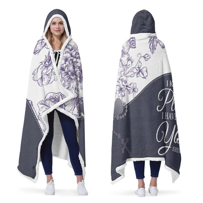 Personalized Hooded Blanket with Custom Name & Bible Verse – Christian Faith Gift | CHRISTIANARTBAG