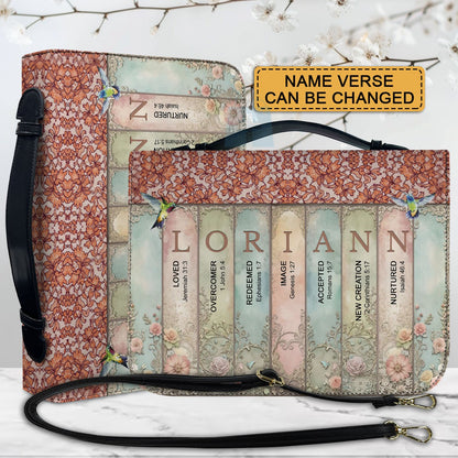 CHRISTIANARTBAG Bible Cover Vintage Bookmark - Uncover the sacred meaning of your name - Personalized Bible Cover, CABBBCV01120624.