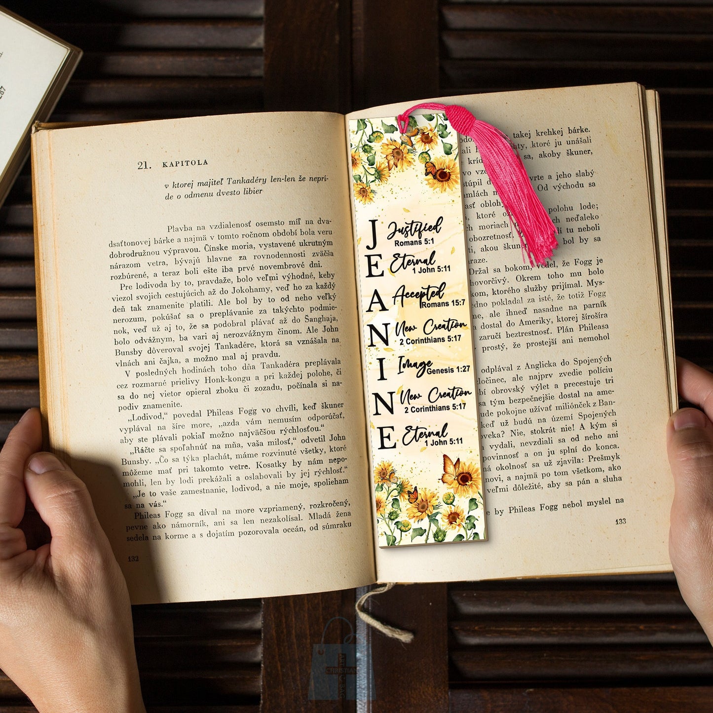 CHRISTIANARTBAG Bookmark - Uncover The Sacred Meaning Of Your Name - Personalized Bookmark - Custom Name Bookmark Sunflower - Christian Gifts 01041425