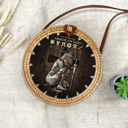 Christianartbag Rattan Bag | Personalized Rattan Bag for Christian Women – Faith-Inspired, Eco-Friendly & Stylish