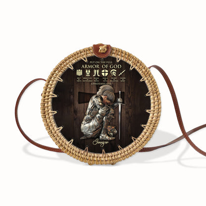Christianartbag Rattan Bag | Personalized Rattan Bag for Christian Women – Faith-Inspired, Eco-Friendly & Stylish