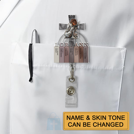 Personalized Badge Reel – Personalized Acrylic ID Holder | CHRISTIANARTBAG CAB01051525.