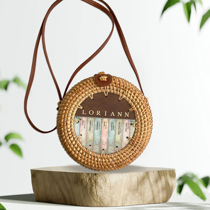 Christianartbag Rattan Bag | Uncover the sacred meaning of your name - Personalized Rattan Bag for Christian Women – Faith-Inspired, Eco-Friendly & Stylish