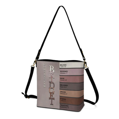 Personalized Christian Bucket Bag – Uncover the sacred meaning of your name | CHRISTIANARTBAG