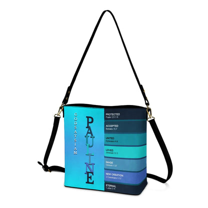 Personalized Christian Bucket Bag – Uncover the sacred meaning of your name | CHRISTIANARTBAG