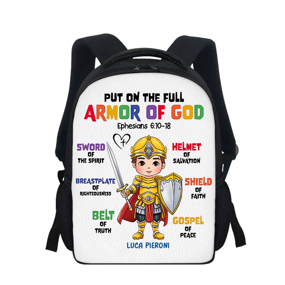 God Says I Am Kids Backpack – Personalized Bible Verse School Bag for Boys & Girls