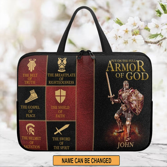 Christianartbag Laptop Bag, Put On The Full Armor Of God Laptop Bag, Personalized Laptop Bag, Laptop Bag, CABLTB03180823. - Christian Art Bag