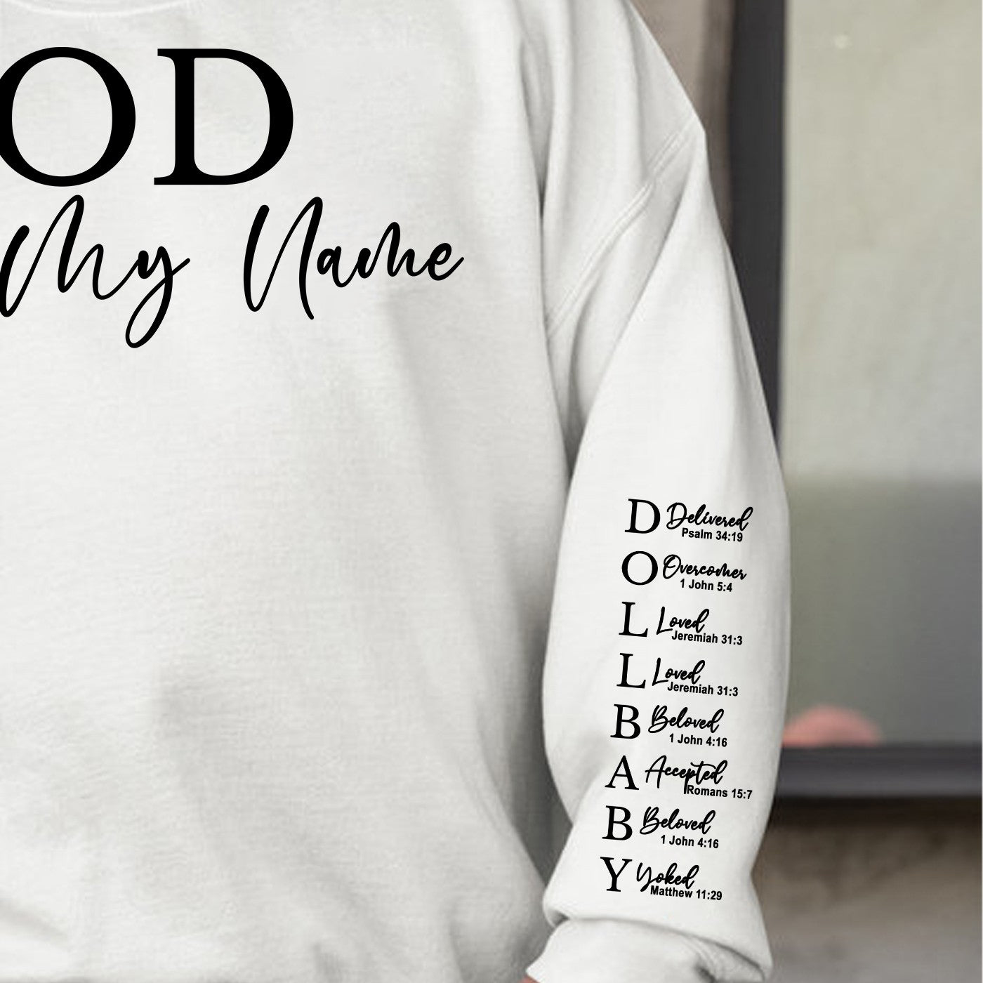 CHRISTIANARTBAG Personalized Sweatshirt : Uncover the sacred meaning of your name - GOD Says I Am - Personalized T-Shirt - CAB01121324