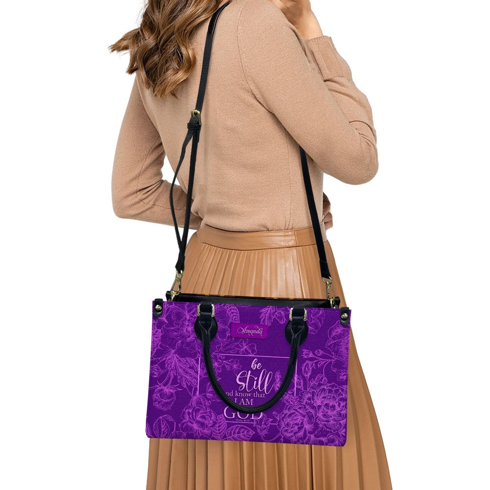 CHRISTIANARTBAG Handbag - Personalized Leather Handbag - Custom Verse Christian Bag - Custom Color bags - CABLTHB01010624.