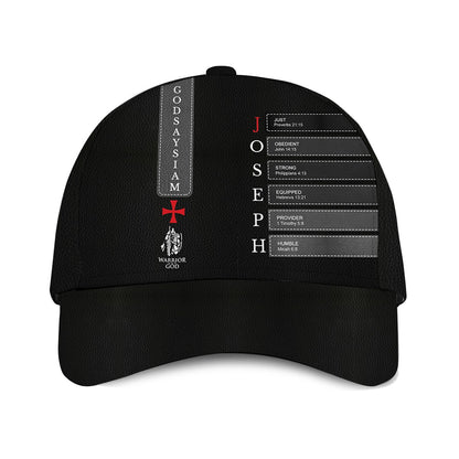Personalized Christian Classic Cap – Custom Name with Bible Verses Defining Godly Leadership for Men