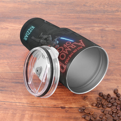 40oz Travel Mug, Double Wall Vacuum Insulated Coffee Cup, Engraved 'Armor of God' Design, Ideal Religious Gift CAB01052926