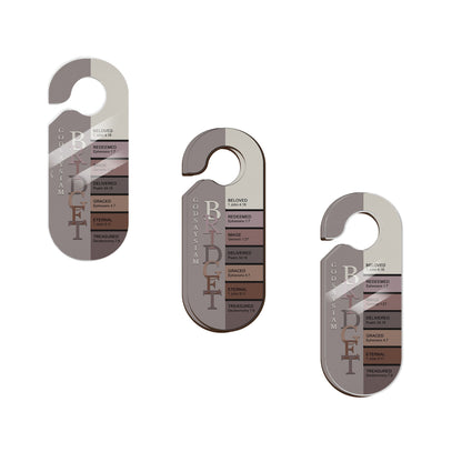 Personalized Christian Door Knob Hanger – God Says I Am Door Knob Sign – Personalized Name with Verses – Premium Acrylic or Wood | CHRISTIANARTBAG