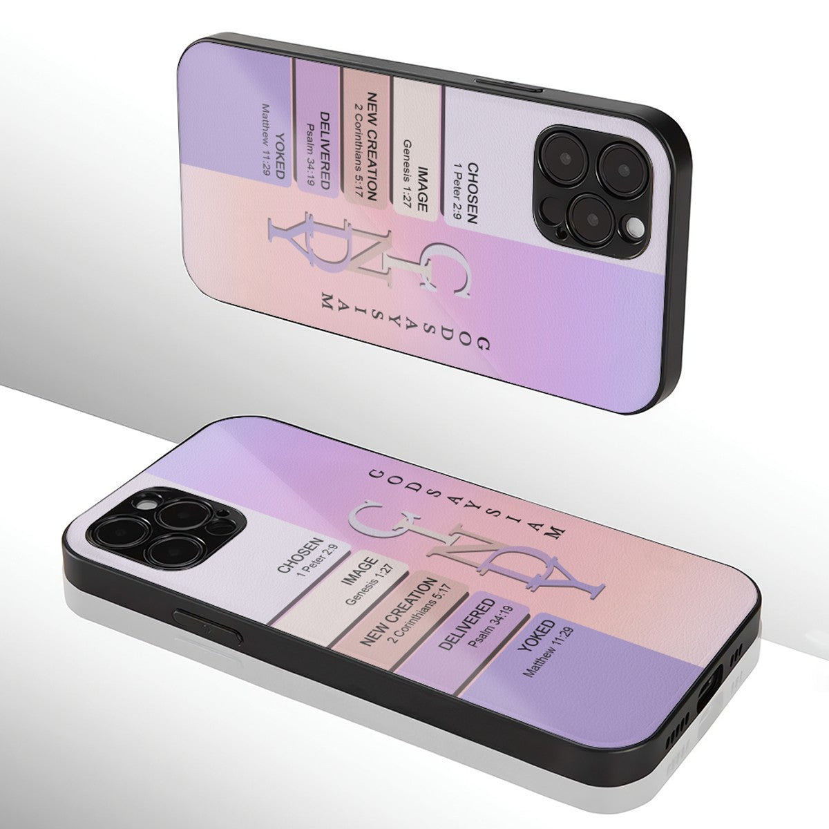 Personalized Christian Hard Phone Case with Bible Verses – Custom 2-Layer Protective Case by CHRISTIANARTBAG
