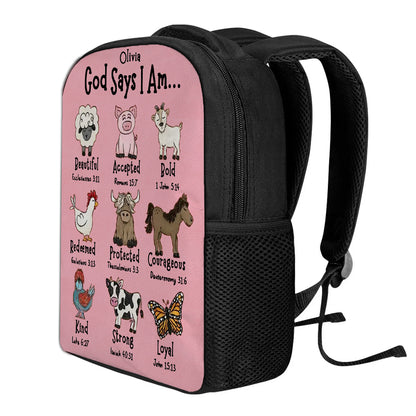 Faith-Based Kids Backpacks with Name – Christian Gifts for Boys and Girls
