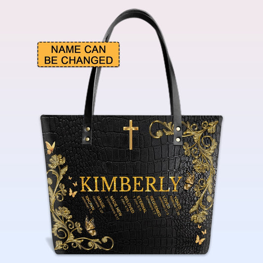 Uncover the sacred meaning of your name | CHRISTIANARTBAG Leather TOTE Bag