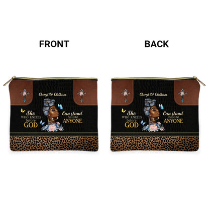 Personalized Christian Cosmetic Bag – Custom Name Makeup Bag with Faith Quote | CHRISTIANARTBAG
