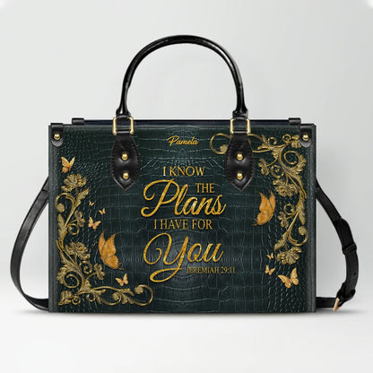CHRISTIANARTBAG Handbags Albino Croc - Custom Bible Verses Name & Color - Personalized Leather Handbag - CABLTB04012226