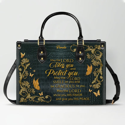 CHRISTIANARTBAG Handbags Albino Croc - Custom Bible Verses Name & Color - Personalized Leather Handbag - CABLTB04012226