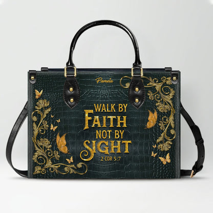 CHRISTIANARTBAG Handbags Albino Croc - Custom Bible Verses Name & Color - Personalized Leather Handbag - CABLTB04012226