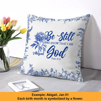 Personalized Christian Pillow with Name & Bible Blessing – Custom Scripture Cushion by CHRISTIANARTBAG