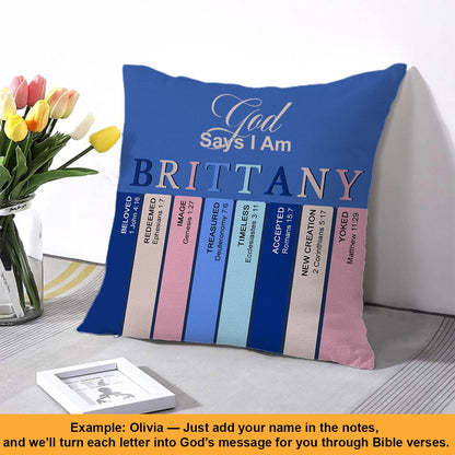 Personalized Christian Pillow with Custom Name & Bible Verses – Faith-Inspired Cushion by CHRISTIANARTBAG