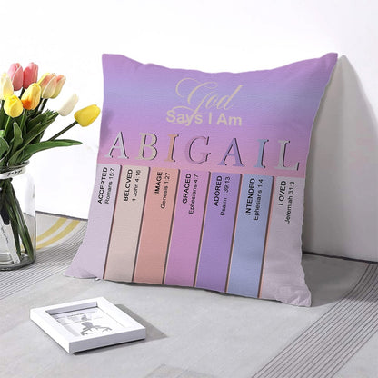 Personalized Christian Pillow with Custom Name & Bible Verses – Faith-Inspired Cushion by CHRISTIANARTBAG
