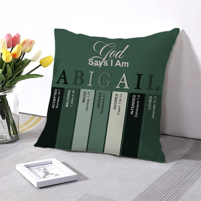 Personalized Christian Pillow with Custom Name & Bible Verses – Faith-Inspired Cushion by CHRISTIANARTBAG