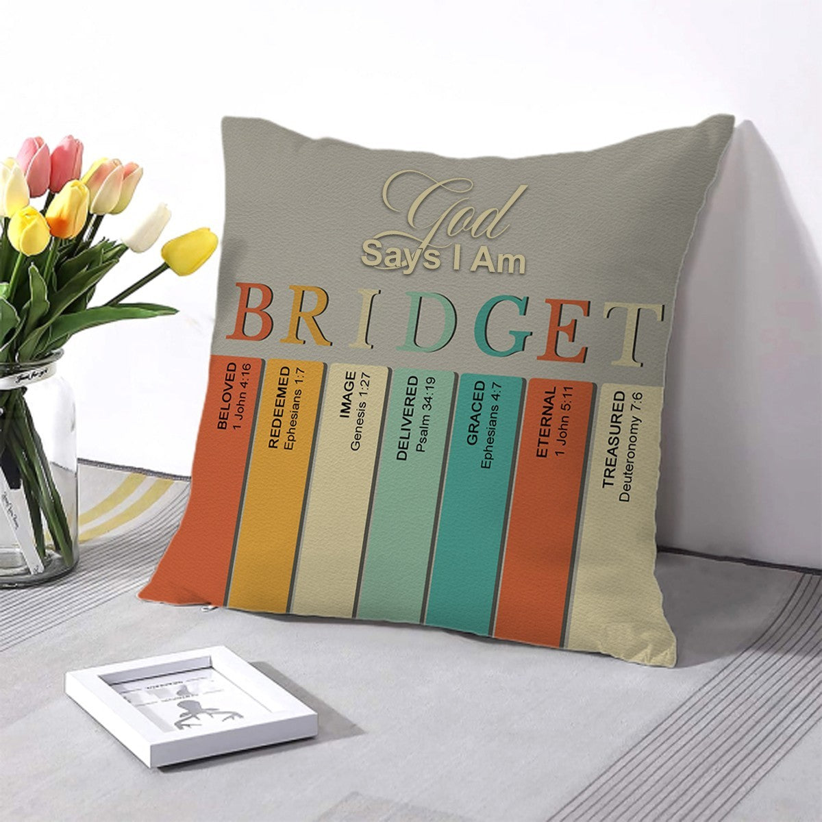 Personalized Christian Pillow with Custom Name & Bible Verses – Faith-Inspired Cushion by CHRISTIANARTBAG