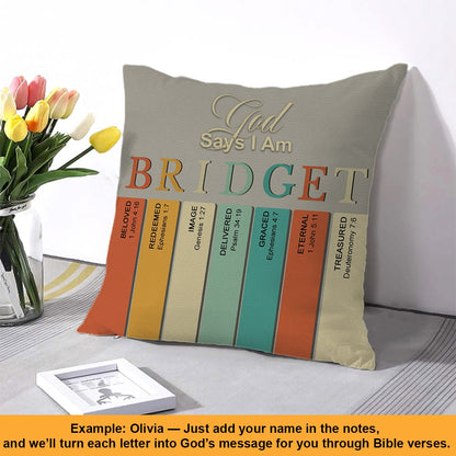 Personalized Christian Pillow with Custom Name & Bible Verses – Faith-Inspired Cushion by CHRISTIANARTBAG