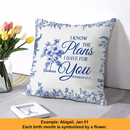 Personalized Christian Pillow with Name & Bible Blessing – Custom Scripture Cushion by CHRISTIANARTBAG